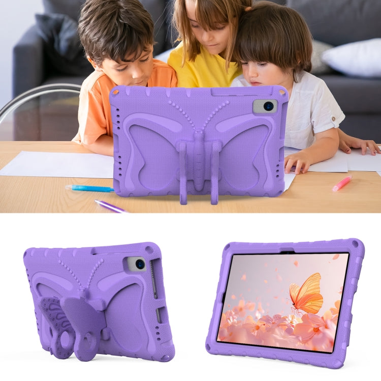 For Lenovo Tab M10 Plus TB-X606F 10.3 Butterfly Bracket EVA Shockproof Tablet Case(Light Purple) - Lenovo by PMC TechLife | Online Shopping South Africa | PMC TechLife | Buy Now Pay Later Mobicred