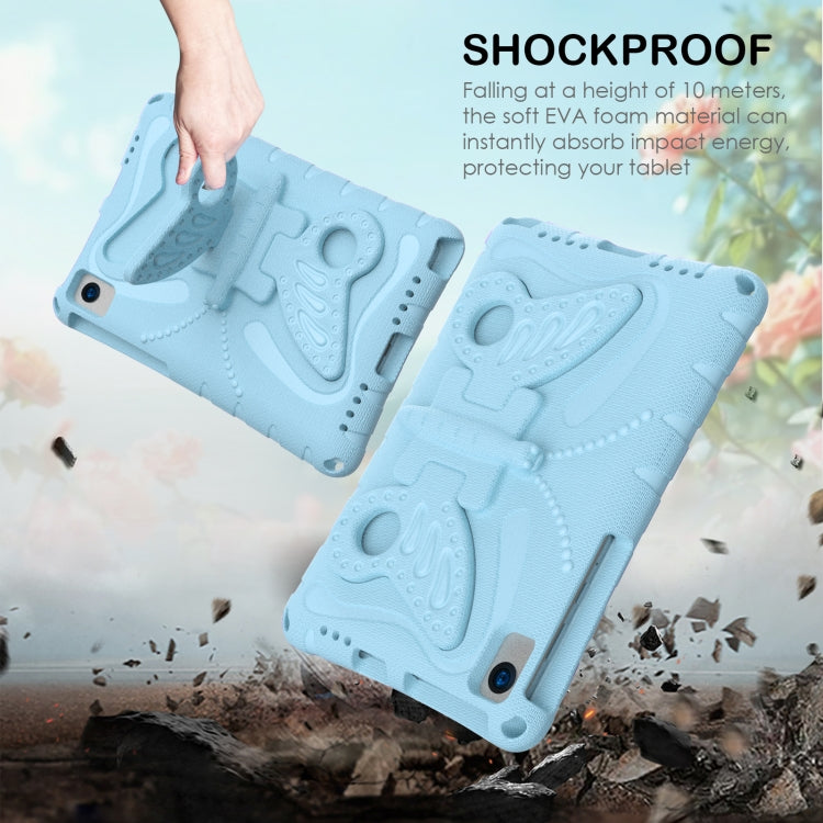 For Lenovo Tab M10 Plus TB-X606F 10.3 Butterfly Bracket EVA Shockproof Tablet Case(Light Blue) - Lenovo by PMC TechLife | Online Shopping South Africa | PMC TechLife | Buy Now Pay Later Mobicred