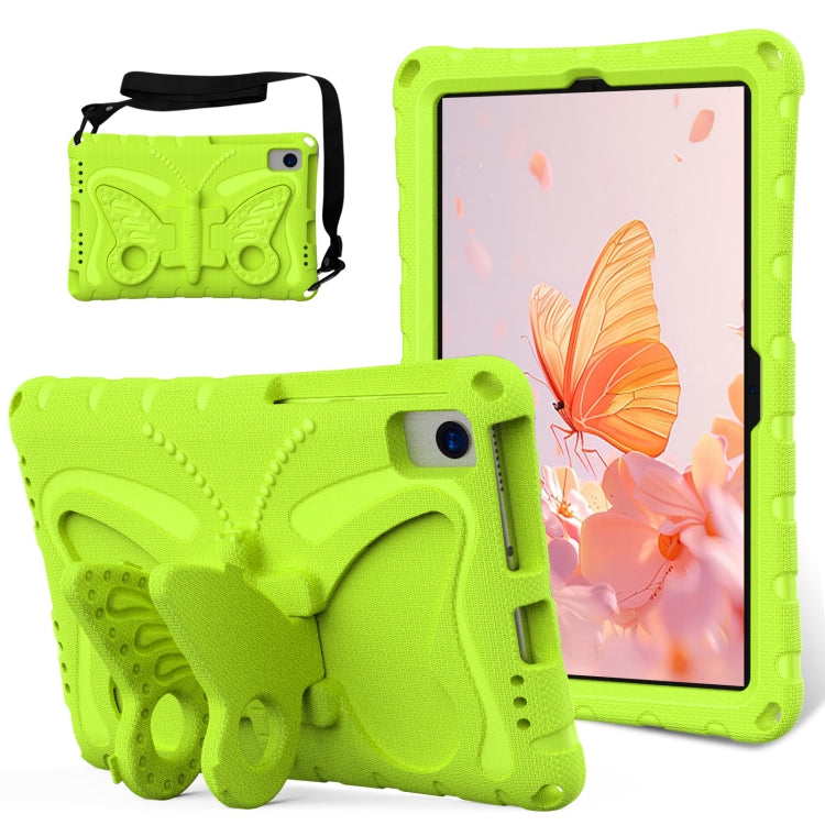 For Lenovo Tab M10 Plus TB-X606F 10.3 Butterfly Bracket EVA Shockproof Tablet Case(Grass Green) - Lenovo by PMC TechLife | Online Shopping South Africa | PMC TechLife | Buy Now Pay Later Mobicred