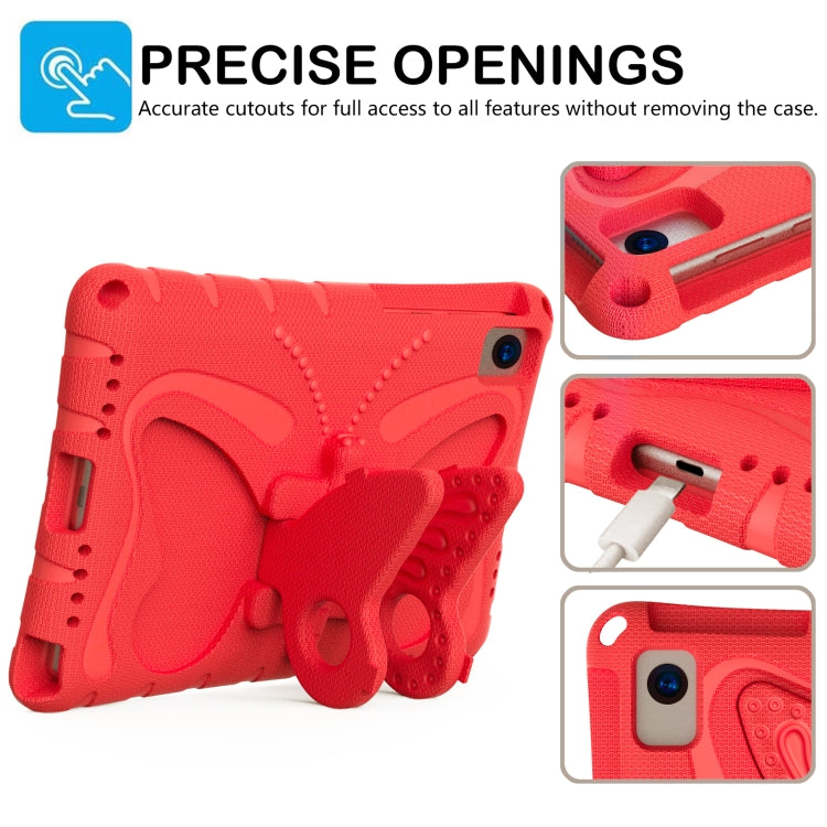 For Lenovo Tab M10 Plus TB-X606F 10.3 Butterfly Bracket EVA Shockproof Tablet Case(Red) - Lenovo by PMC TechLife | Online Shopping South Africa | PMC TechLife | Buy Now Pay Later Mobicred