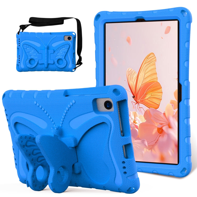 For Lenovo Tab M10 Plus TB-X606F 10.3 Butterfly Bracket EVA Shockproof Tablet Case(Blue) - Lenovo by PMC TechLife | Online Shopping South Africa | PMC TechLife | Buy Now Pay Later Mobicred