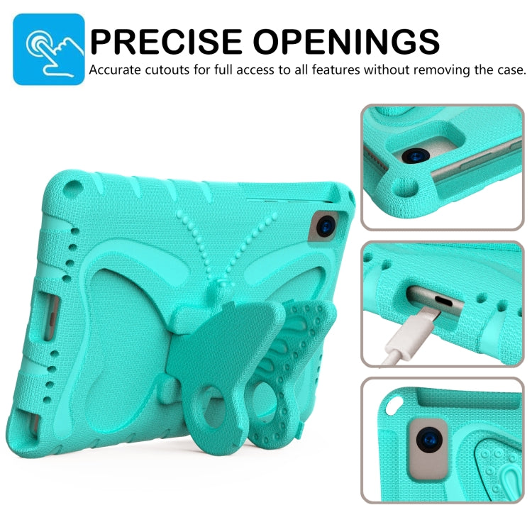 For Lenovo Tab M10 Plus TB-X606F 10.3 Butterfly Bracket EVA Shockproof Tablet Case(Mint Green) - Lenovo by PMC TechLife | Online Shopping South Africa | PMC TechLife | Buy Now Pay Later Mobicred