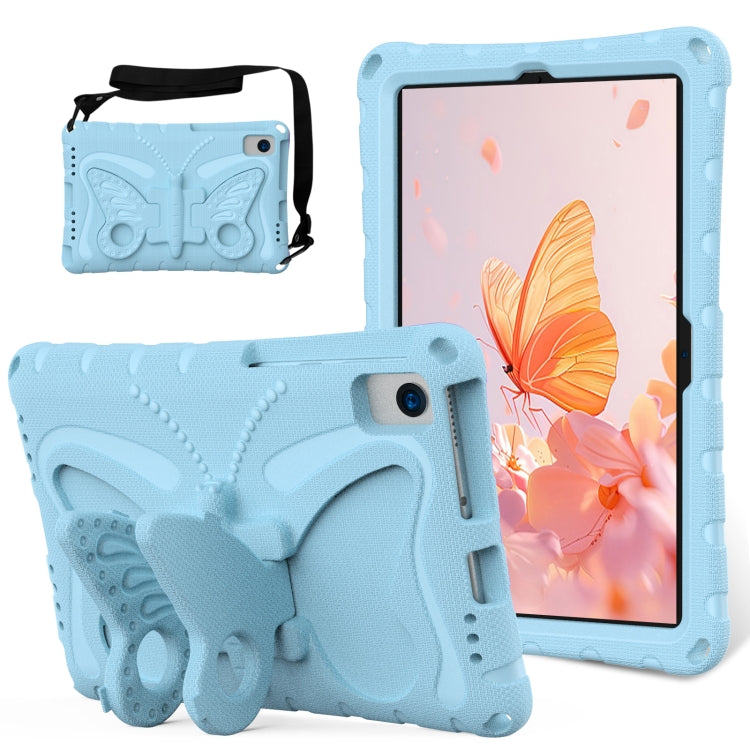 For Lenovo Tab K10 TB-X6C6F 10.3 Butterfly Bracket EVA Shockproof Tablet Case(Light Blue) - Lenovo by PMC TechLife | Online Shopping South Africa | PMC TechLife | Buy Now Pay Later Mobicred
