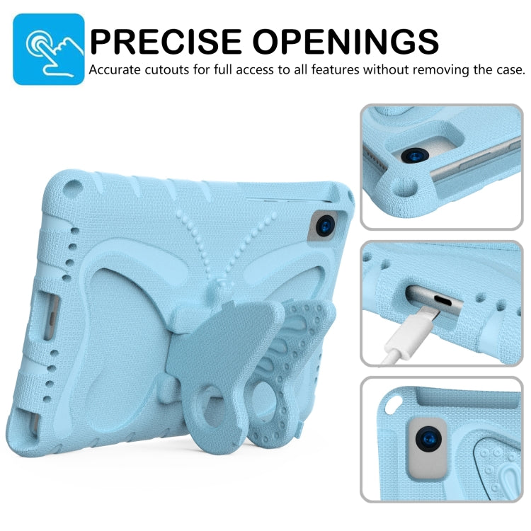 For Lenovo Tab K10 TB-X6C6F 10.3 Butterfly Bracket EVA Shockproof Tablet Case(Light Blue) - Lenovo by PMC TechLife | Online Shopping South Africa | PMC TechLife | Buy Now Pay Later Mobicred