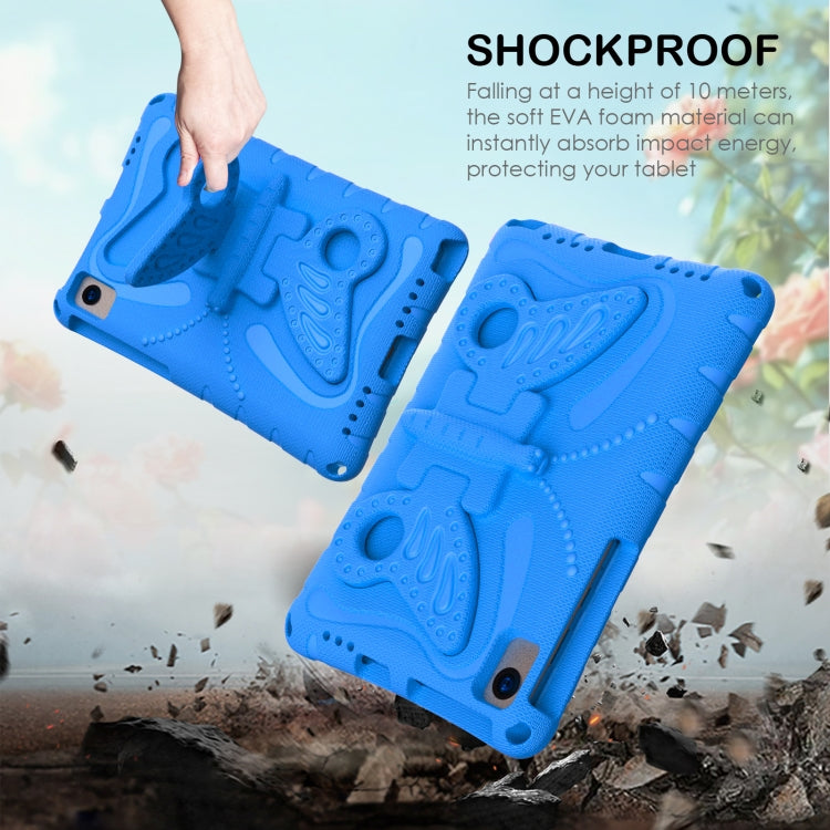 For Lenovo Tab K10 TB-X6C6F 10.3 Butterfly Bracket EVA Shockproof Tablet Case(Blue) - Lenovo by PMC TechLife | Online Shopping South Africa | PMC TechLife | Buy Now Pay Later Mobicred