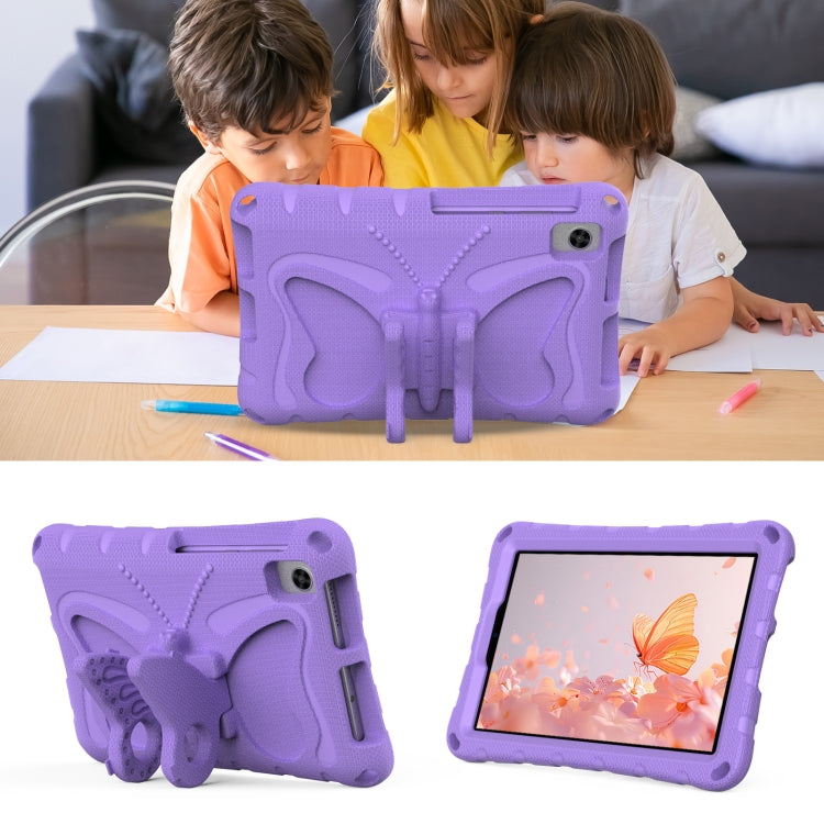 For Lenovo Tab M8 TB-8505F 8.0 / TB-8705N Butterfly Bracket EVA Shockproof Tablet Case(Light Purple) - Lenovo by PMC TechLife | Online Shopping South Africa | PMC TechLife | Buy Now Pay Later Mobicred