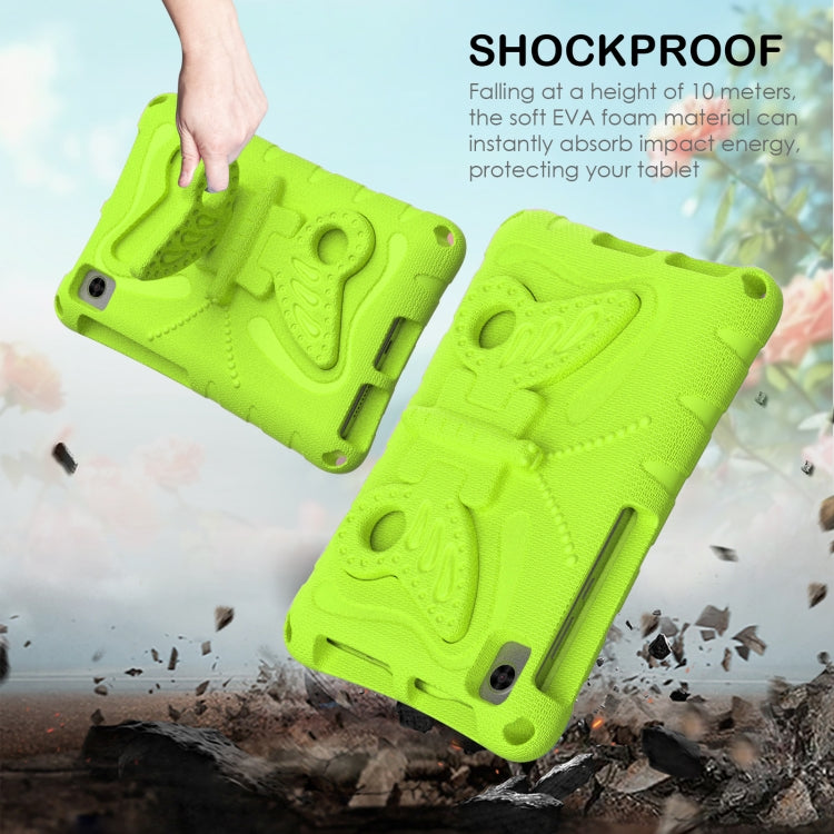 For Lenovo Tab M8 TB-8505F 8.0 / TB-8705N Butterfly Bracket EVA Shockproof Tablet Case(Grass Green) - Lenovo by PMC TechLife | Online Shopping South Africa | PMC TechLife | Buy Now Pay Later Mobicred
