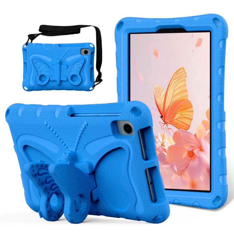 For Lenovo Tab M8 TB-8505F 8.0 / TB-8705N Butterfly Bracket EVA Shockproof Tablet Case(Blue) - Lenovo by PMC TechLife | Online Shopping South Africa | PMC TechLife | Buy Now Pay Later Mobicred