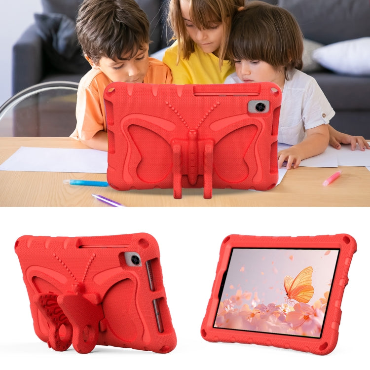 For Lenovo Tan M8 Gen4 8.0 2023 Butterfly Bracket EVA Shockproof Tablet Case(Red) - Lenovo by PMC TechLife | Online Shopping South Africa | PMC TechLife | Buy Now Pay Later Mobicred