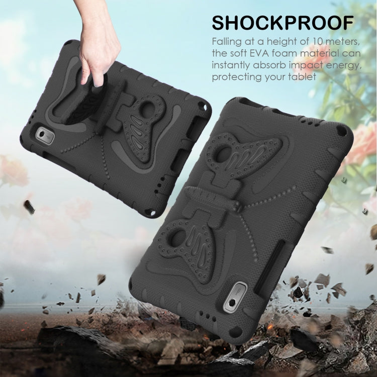 For Lenovo Tab M9 TB-310XU 2023 Butterfly Bracket EVA Shockproof Tablet Case(Black) - Lenovo by PMC TechLife | Online Shopping South Africa | PMC TechLife | Buy Now Pay Later Mobicred