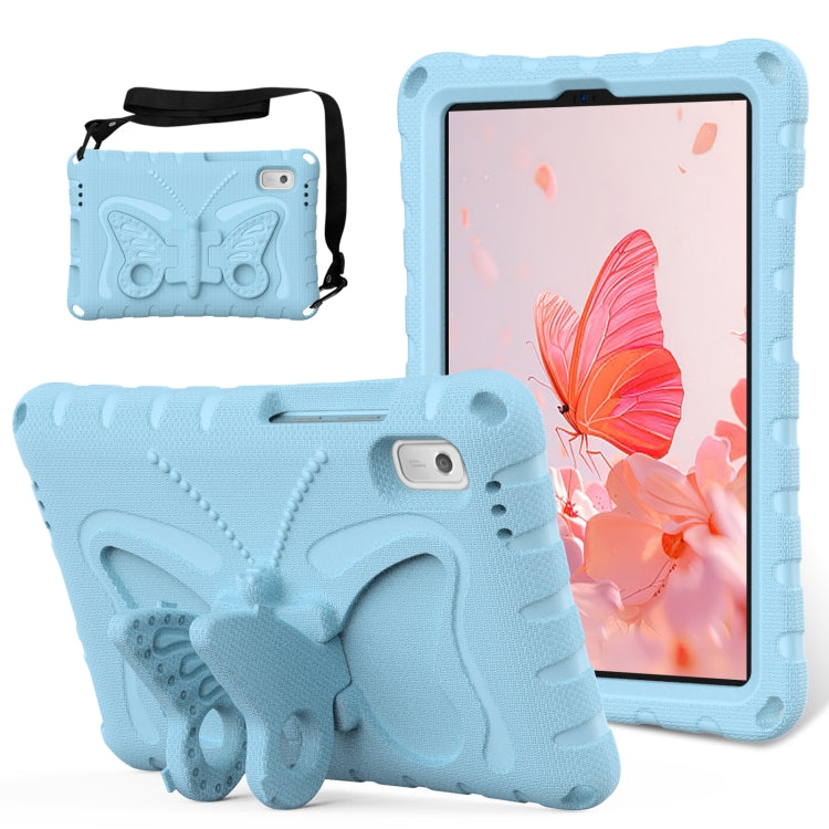 For Lenovo Tab M9 TB-310XU 2023 Butterfly Bracket EVA Shockproof Tablet Case(Light Blue) - Lenovo by PMC TechLife | Online Shopping South Africa | PMC TechLife | Buy Now Pay Later Mobicred