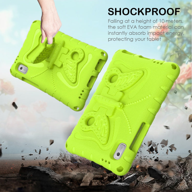 For Lenovo Tab M9 TB-310XU 2023 Butterfly Bracket EVA Shockproof Tablet Case(Grass Green) - Lenovo by PMC TechLife | Online Shopping South Africa | PMC TechLife | Buy Now Pay Later Mobicred