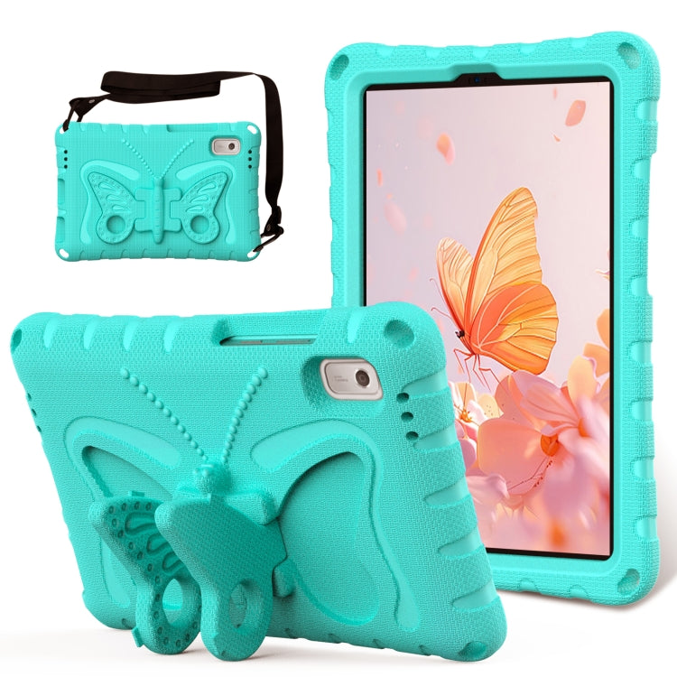 For Lenovo Tab M9 TB-310XU 2023 Butterfly Bracket EVA Shockproof Tablet Case(Mint Green) - Lenovo by PMC TechLife | Online Shopping South Africa | PMC TechLife | Buy Now Pay Later Mobicred