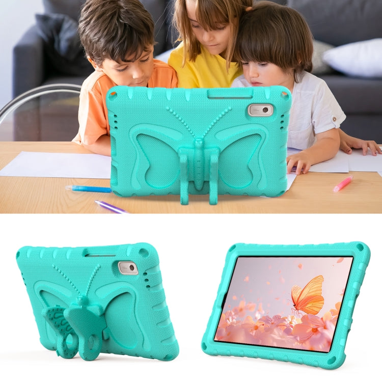 For Lenovo Tab M9 TB-310XU 2023 Butterfly Bracket EVA Shockproof Tablet Case(Mint Green) - Lenovo by PMC TechLife | Online Shopping South Africa | PMC TechLife | Buy Now Pay Later Mobicred