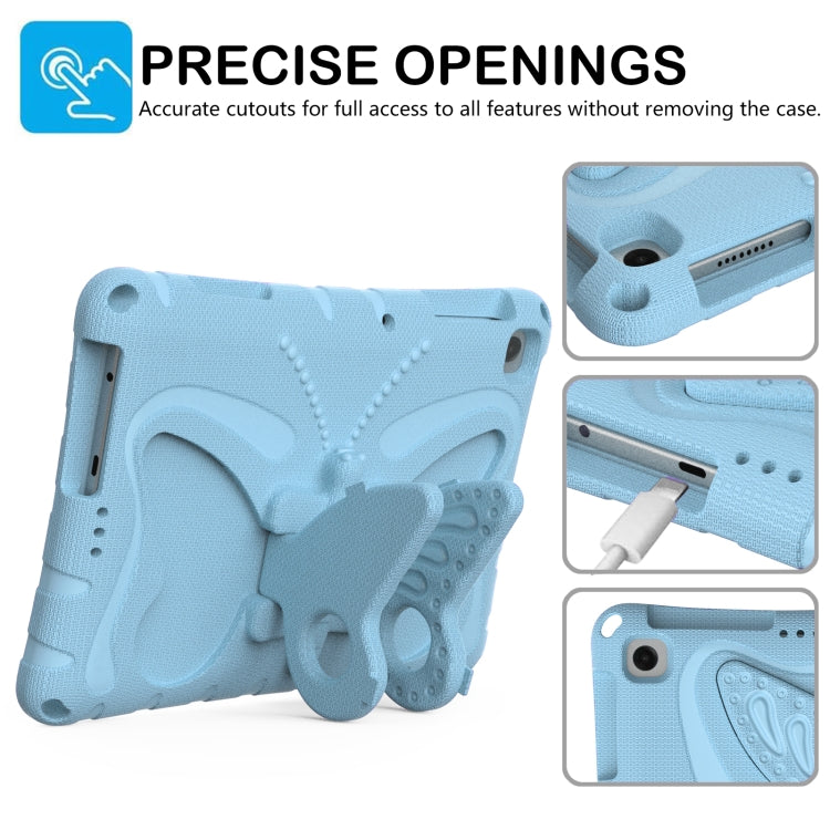 For Lenovo Tab M10 HD TB-328 10.1 Butterfly Bracket EVA Shockproof Tablet Case(Light Blue) - Lenovo by PMC TechLife | Online Shopping South Africa | PMC TechLife | Buy Now Pay Later Mobicred