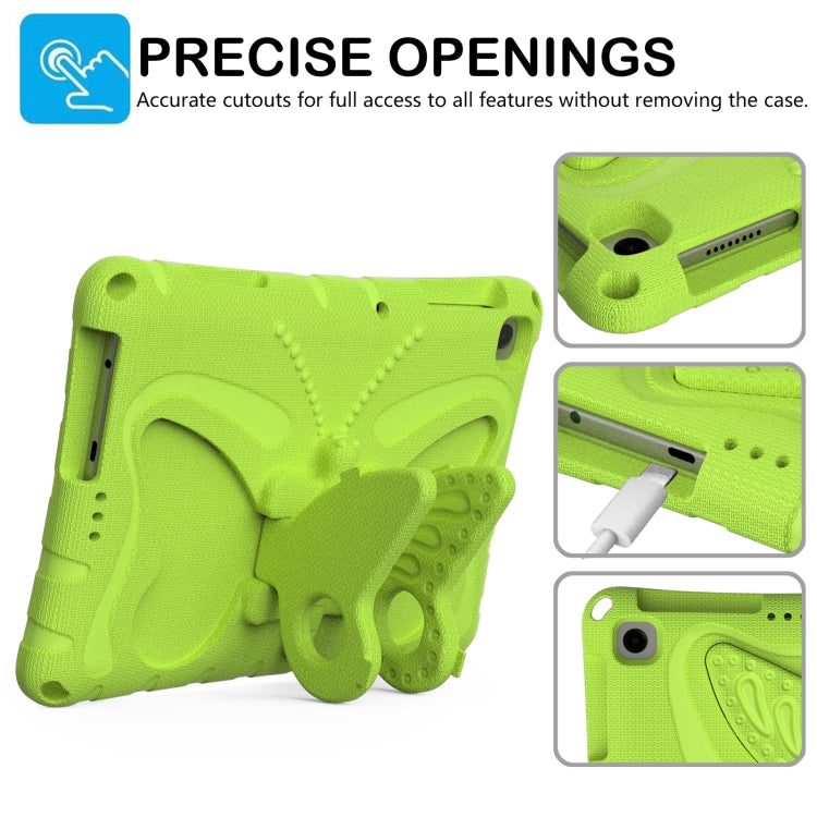 For Lenovo Tab M10 HD TB-328 10.1 Butterfly Bracket EVA Shockproof Tablet Case(Grass Green) - Lenovo by PMC TechLife | Online Shopping South Africa | PMC TechLife | Buy Now Pay Later Mobicred