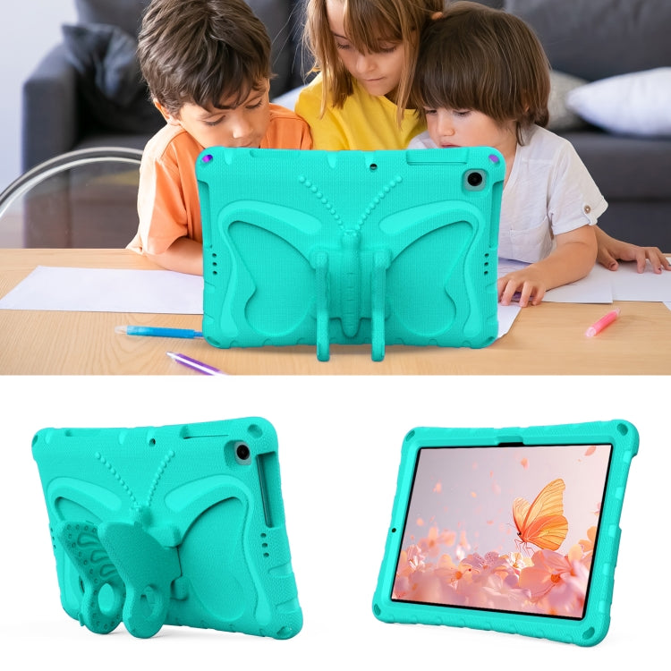For Lenovo Tab M10 HD TB-328 10.1 Butterfly Bracket EVA Shockproof Tablet Case(Mint Green) - Lenovo by PMC TechLife | Online Shopping South Africa | PMC TechLife | Buy Now Pay Later Mobicred