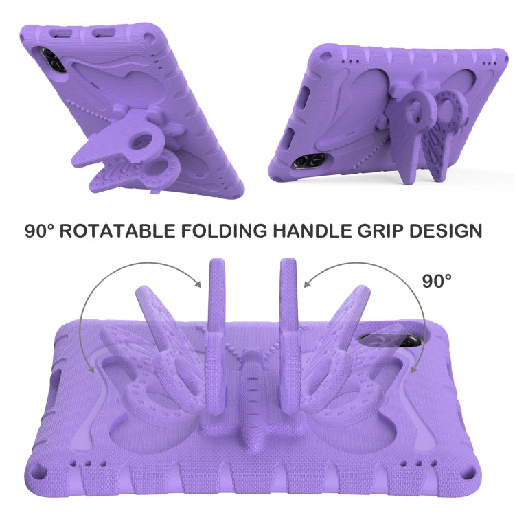 For Honor Pad X9 Butterfly Bracket EVA Shockproof Tablet Case(Light Purple) - Honor by PMC TechLife | Online Shopping South Africa | PMC TechLife | Buy Now Pay Later Mobicred