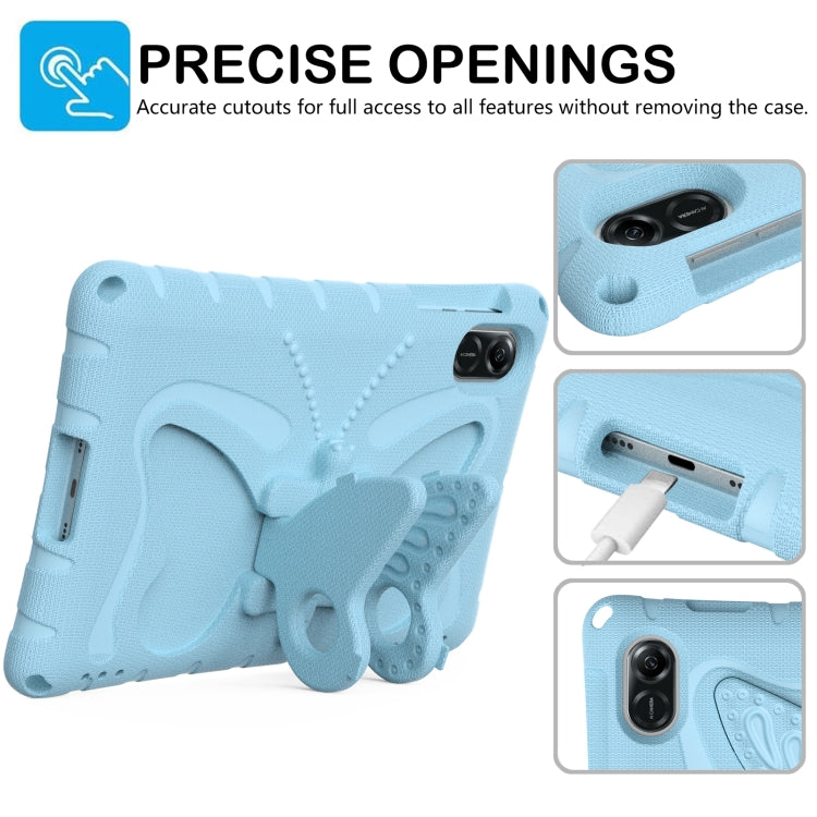 For Honor Pad X8 Pro 11.5 Butterfly Bracket EVA Shockproof Tablet Case(Light Blue) - Honor by PMC TechLife | Online Shopping South Africa | PMC TechLife | Buy Now Pay Later Mobicred