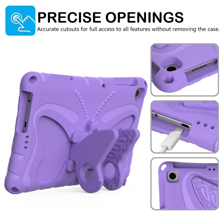 For Honor Pad X8 / X8 Lite 10.1 Butterfly Bracket EVA Shockproof Tablet Case(Light Purple) - Honor by PMC TechLife | Online Shopping South Africa | PMC TechLife | Buy Now Pay Later Mobicred