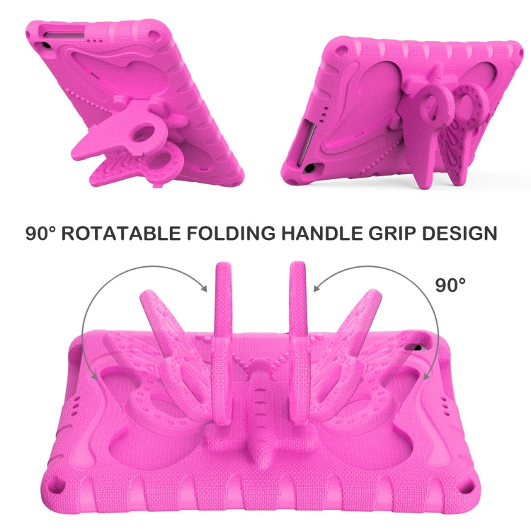 For Honor Pad X8 / X8 Lite 10.1 Butterfly Bracket EVA Shockproof Tablet Case(Rose Red) - free shipping - PMC TechLife - Order now!