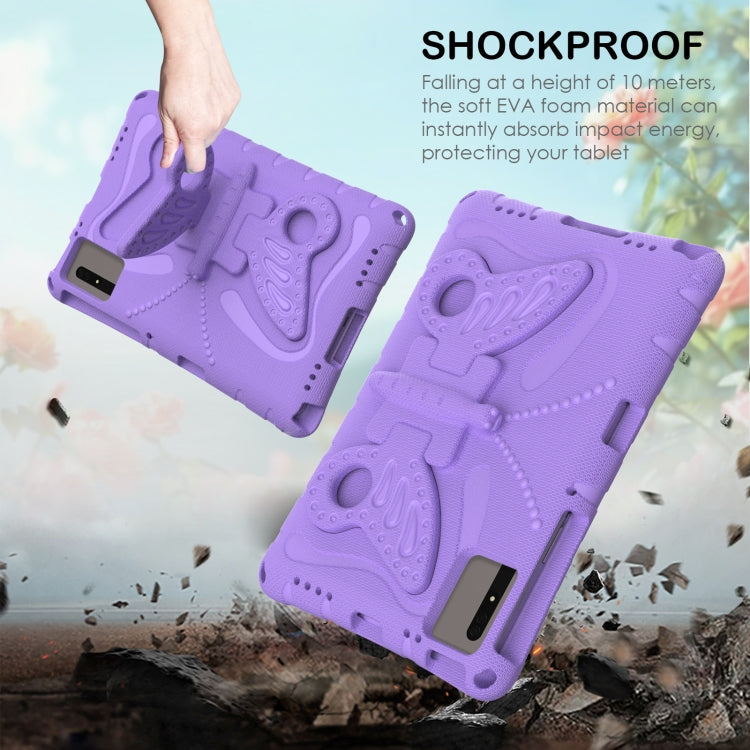 For Huawei MatePad SE 11 2024 Butterfly Bracket EVA Shockproof Tablet Case(Light Purple) - Huawei by PMC TechLife | Online Shopping South Africa | PMC TechLife | Buy Now Pay Later Mobicred