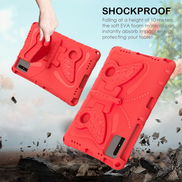 For Huawei MatePad SE 11 2024 Butterfly Bracket EVA Shockproof Tablet Case(Red) - Huawei by PMC TechLife | Online Shopping South Africa | PMC TechLife | Buy Now Pay Later Mobicred