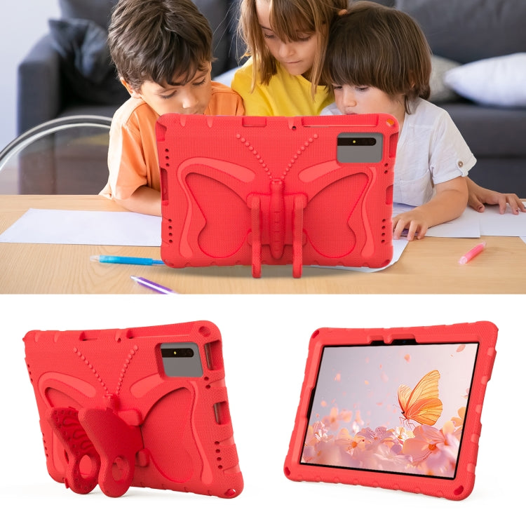 For Huawei MatePad SE 11 2024 Butterfly Bracket EVA Shockproof Tablet Case(Red) - Huawei by PMC TechLife | Online Shopping South Africa | PMC TechLife | Buy Now Pay Later Mobicred
