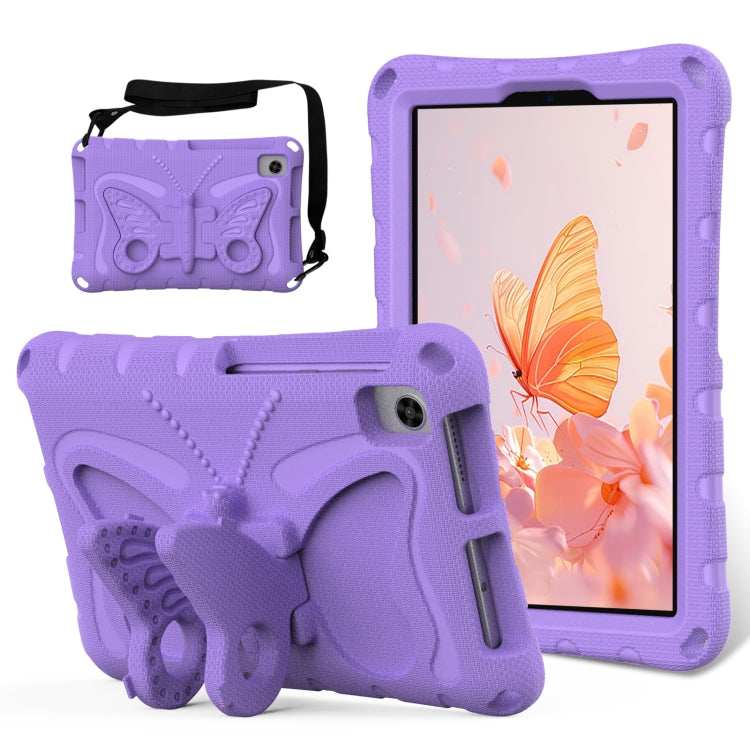 For Huawei MatePad T8 8.0 2020 Butterfly Bracket EVA Shockproof Tablet Case(Light Purple) - Huawei by PMC TechLife | Online Shopping South Africa | PMC TechLife | Buy Now Pay Later Mobicred