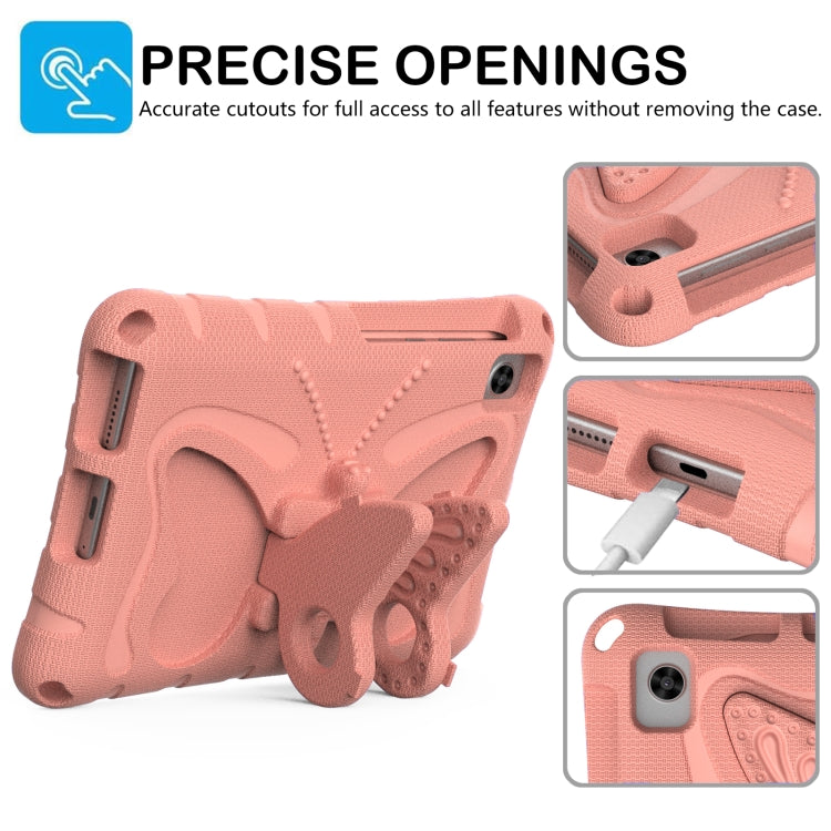 For TCL Tab 8 LE / WiFi 2023 Butterfly Bracket EVA Shockproof Tablet Case(Pink Orange) - Others by PMC TechLife | Online Shopping South Africa | PMC TechLife | Buy Now Pay Later Mobicred