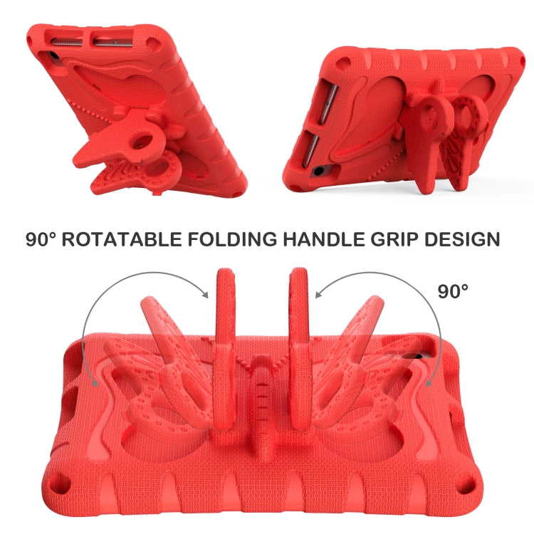 For TCL Tab 8 LE / WiFi 2023 Butterfly Bracket EVA Shockproof Tablet Case(Red) - Others by PMC TechLife | Online Shopping South Africa | PMC TechLife | Buy Now Pay Later Mobicred