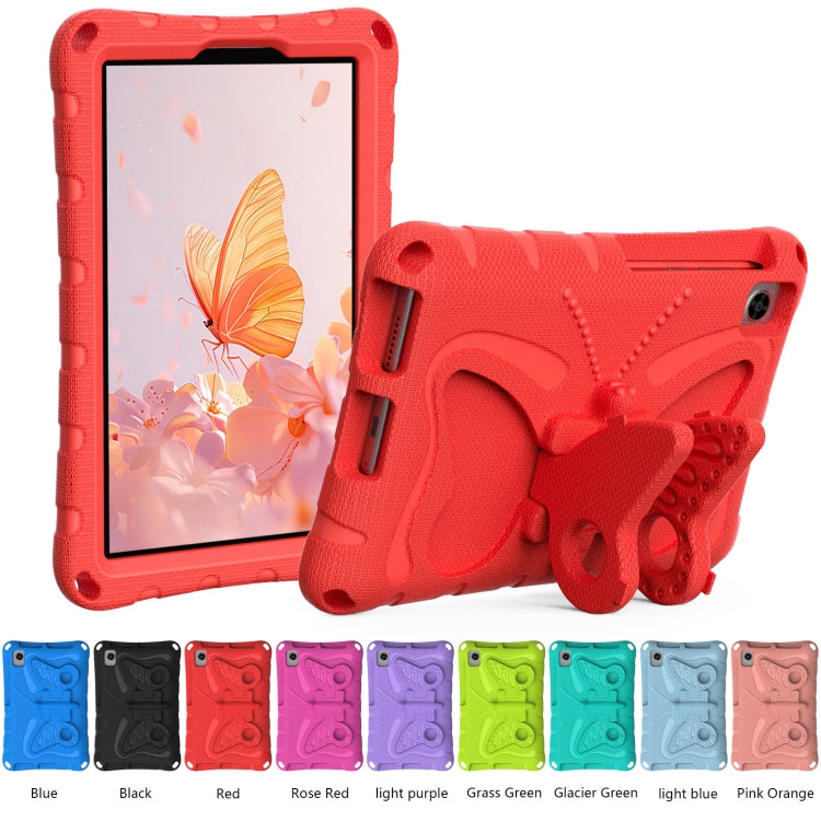For TCL Tab 8 LE / WiFi 2023 Butterfly Bracket EVA Shockproof Tablet Case(Red) - Others by PMC TechLife | Online Shopping South Africa | PMC TechLife | Buy Now Pay Later Mobicred