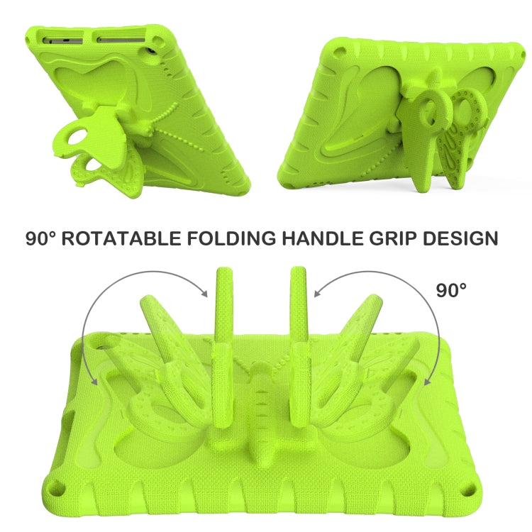 For Amazon Kindle Fire HD10 2021/2023 Butterfly Bracket EVA Shockproof Tablet Case(Grass Green) - Amazon by PMC TechLife | Online Shopping South Africa | PMC TechLife | Buy Now Pay Later Mobicred