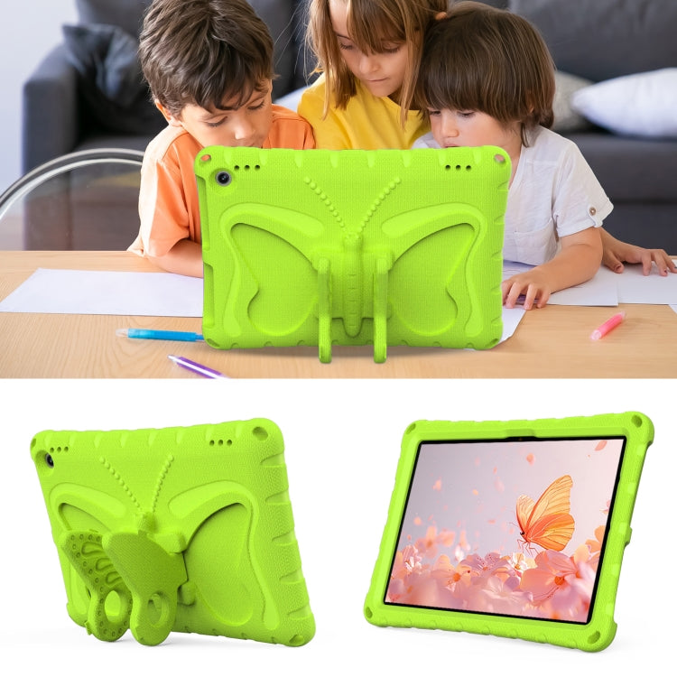 For Amazon Kindle Fire HD10 2021/2023 Butterfly Bracket EVA Shockproof Tablet Case(Grass Green) - Amazon by PMC TechLife | Online Shopping South Africa | PMC TechLife | Buy Now Pay Later Mobicred