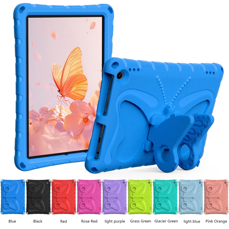 For Amazon Kindle Fire HD10 2021/2023 Butterfly Bracket EVA Shockproof Tablet Case(Blue) - Amazon by PMC TechLife | Online Shopping South Africa | PMC TechLife | Buy Now Pay Later Mobicred