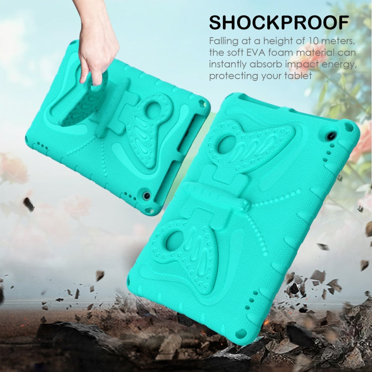For Amazon Kindle Fire HD10 2021/2023 Butterfly Bracket EVA Shockproof Tablet Case(Mint Green) - free shipping - PMC TechLife - Order now!