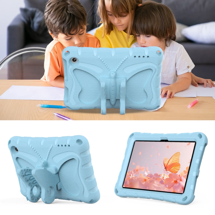 For Amazon Kindle Fire HD7 2022 Butterfly Bracket EVA Shockproof Tablet Case(Light Blue) - Amazon by PMC TechLife | Online Shopping South Africa | PMC TechLife | Buy Now Pay Later Mobicred