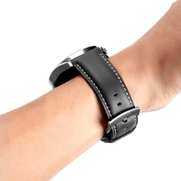 For Huawei Watch GT 5 Pro 46mm Silver Buckle Genuine Leather Watch Band(Creamy White) - free shipping - PMC TechLife - Order now!