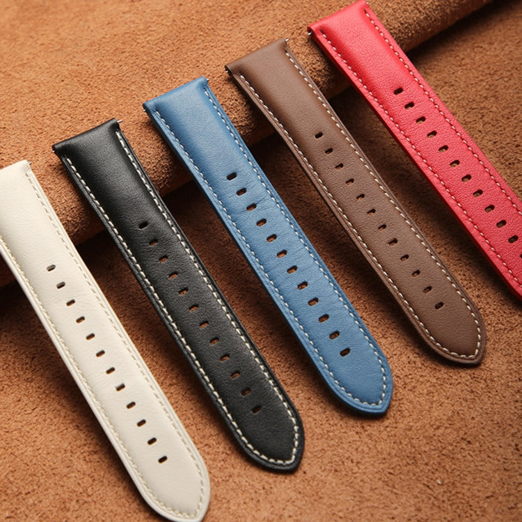 For Huawei Watch GT 5 46mm Silver Buckle Genuine Leather Watch Band(Black) - free shipping - PMC TechLife - Order now!