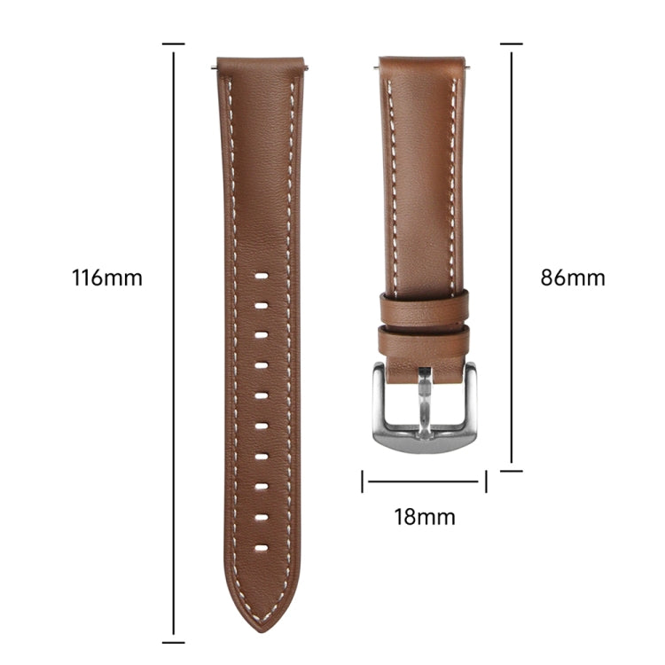 For Huawei Watch GT 5 41mm Women Silver Buckle Genuine Leather Watch Band(Pink) - free shipping - PMC TechLife - Order now!