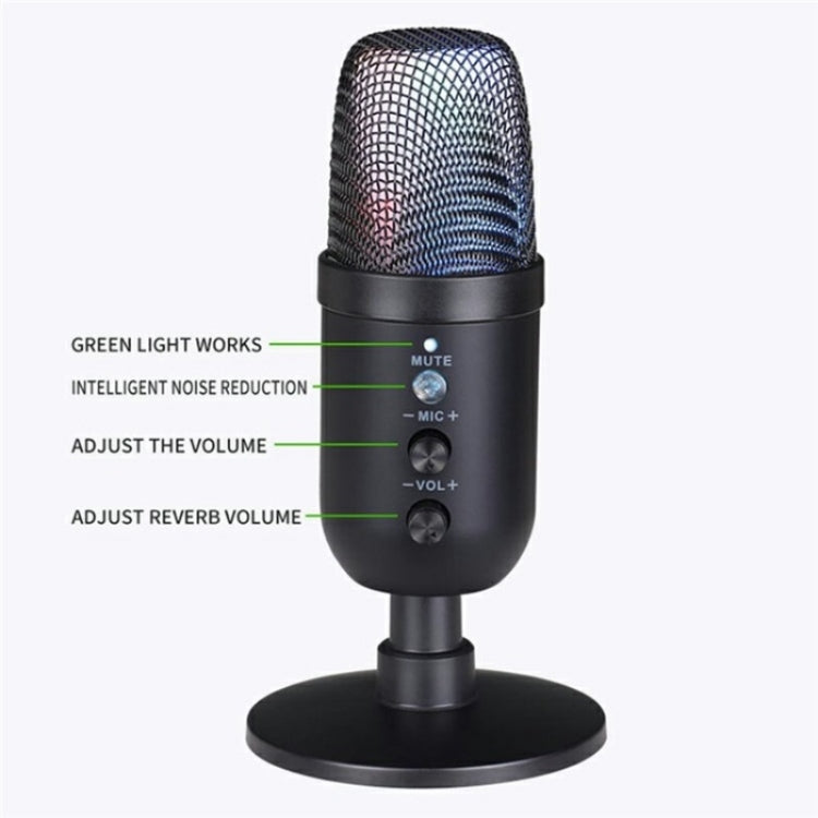 MU1000 Real Time Monitoring Noise Desktop Condenser Microphone - Microphone by PMC TechLife | Online Shopping South Africa | PMC TechLife | Buy Now Pay Later Mobicred