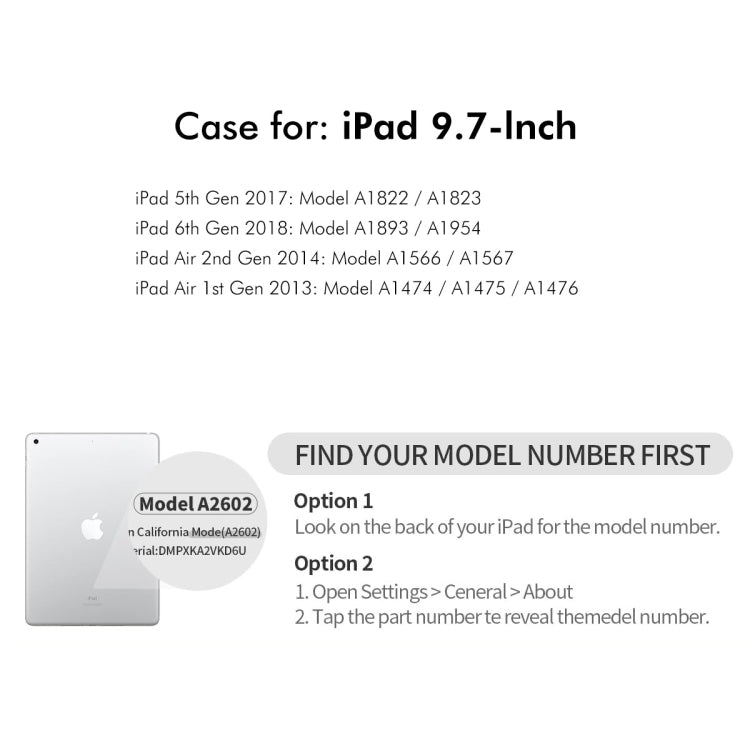 For iPad Air / Air 2 / 9.7 2017 / 2018 ENKAY 360 Rotation TPU Leather Smart Tablet Case with Pen Slot(Light Blue) - free shipping - PMc TechLife - Order now!