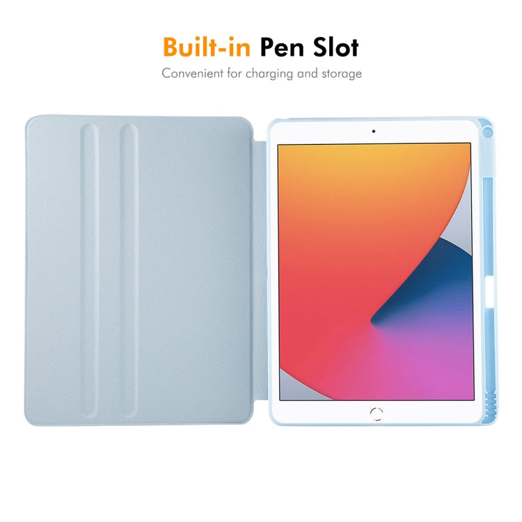 For iPad Air 10.5 / Pro 10.5 / 10.2 ENKAY 360 Rotation TPU Leather Smart Tablet Case with Pen Slot(Grey) - free shipping - PMc TechLife - Order now!