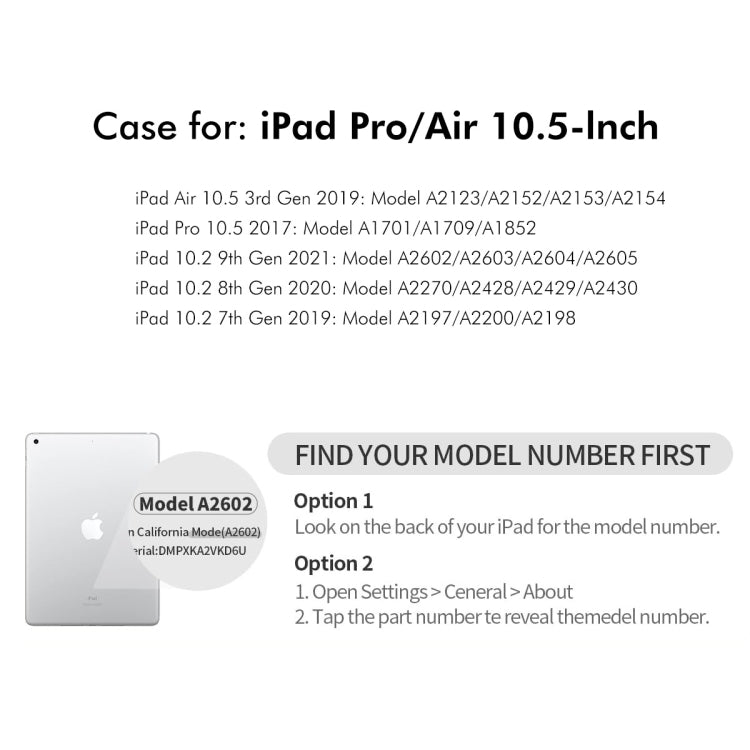 For iPad Air 10.5 / Pro 10.5 / 10.2 ENKAY 360 Rotation TPU Leather Smart Tablet Case with Pen Slot(Grey) - free shipping - PMc TechLife - Order now!