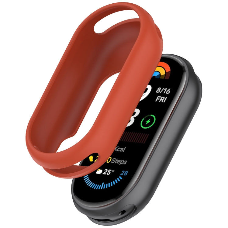 For Xiaomi Mi Band 8 NFC Glossy Surface Silicone Watch Protective Case(Original Red) - Watch Cases by PMC TechLife | Online Shopping South Africa | PMC TechLife | Buy Now Pay Later Mobicred