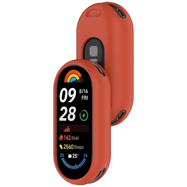 For Xiaomi Mi Band 8 NFC Glossy Surface Silicone Watch Protective Case(Original Red) - Watch Cases by PMC TechLife | Online Shopping South Africa | PMC TechLife | Buy Now Pay Later Mobicred