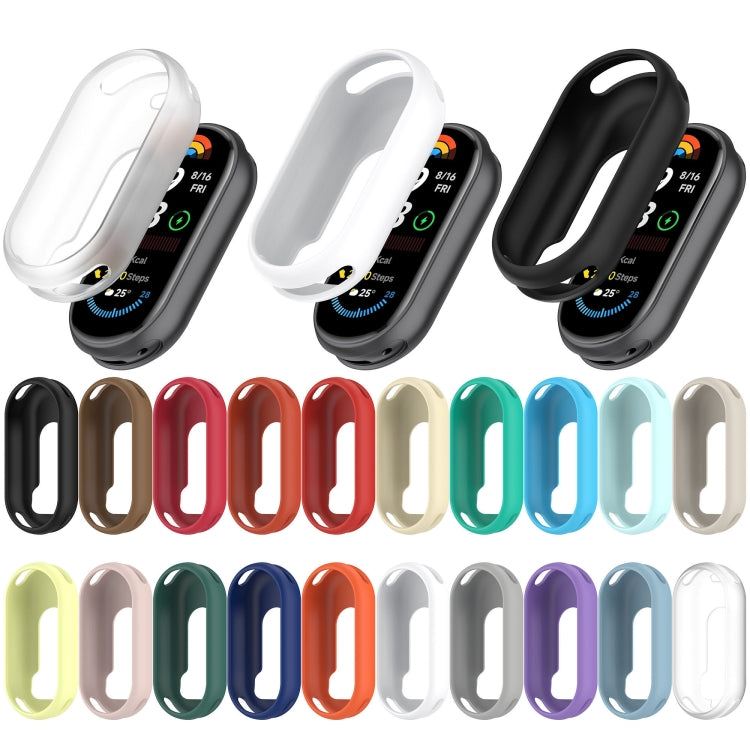 For Xiaomi Smart Band 9 NFC Glossy Surface Silicone Watch Protective Case(Original Red) - Watch Cases by PMC TechLife | Online Shopping South Africa | PMC TechLife | Buy Now Pay Later Mobicred