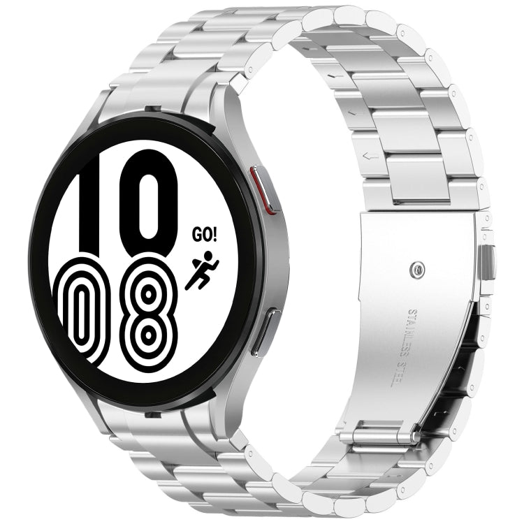 For Samsung Galaxy Watch 4 40 / 44mm Three Beads Button Quick Release Metal Watch Band(Silver) - free shipping - PMC TechLife - Order now!