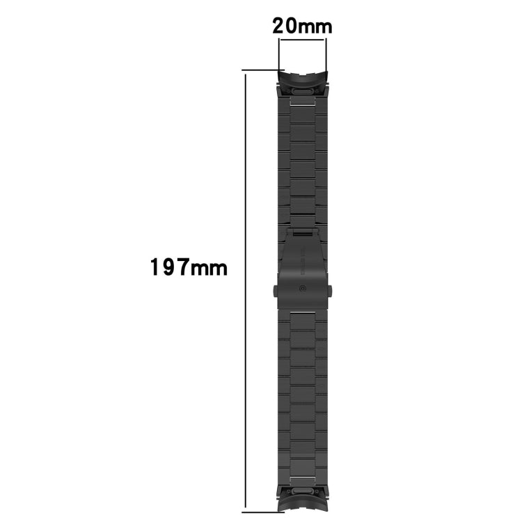 For Samsung Galaxy Watch 7 40 / 44mm Three Beads Button Quick Release Metal Watch Band(Rose Gold) - free shipping - PMC TechLife - Order now!