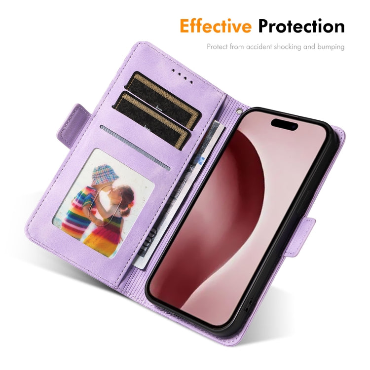 For iPhone 16 Pro Max ENKAY Embossed Rhombus Starry Leather Phone Case with Screen Film(Green) - free shipping - PMC Jewellery - Order now!